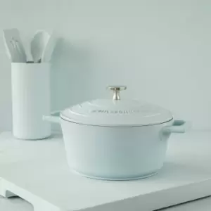 Image of MasterClass Cast Aluminium 28cm Casserole Dish, 5L Baby Blue