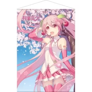 Image of Hatsune Miku Wallscroll Cherry Blossom 50 x 70 cm