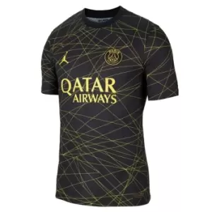 Image of Air Jordan Paris Saint Germain Authentic Fourth Shirt 2023 2024 Adults - Black