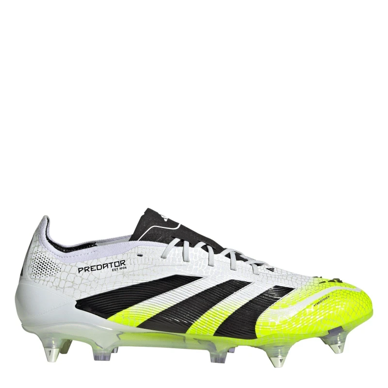 Image of adidas Predator Elite Soft Ground Football Boots White/Blk/Lemon male 7 (40.7)