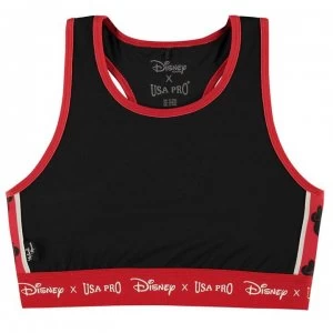 Image of USA Pro Disney Crop Top Girls - Black/Tape