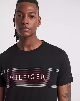 Image of Tommy Hilfiger Black Chest Logo T-Shirt