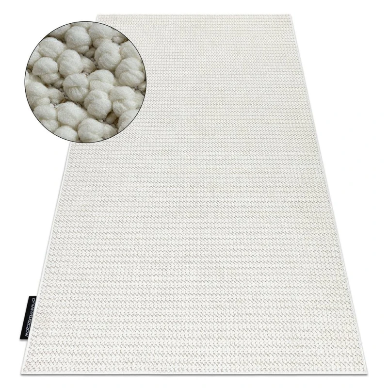 Image of RugsX Casablanca Loop Rug in White Size: 200cm x 300cm White Unisex 200cm x 300 cm