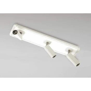 Image of Ibiza 3 Head Ceiling / Wall Lamp with Backlit Bulbs 3x5W + 15W LED white, 2200lm, 4000K