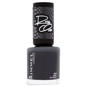Image of Rimmel 60 Secs Rita SOB Nail Polish 905 Black Grey