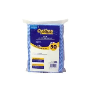 Image of Ramon Optima Proclean All Purpose Cloths (Pack of 50) (50 x 36cm) (Blue) - Blue