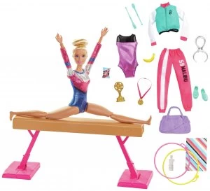 Image of Barbie Sport Gymnastics Doll and Playset