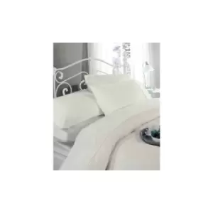 Image of Ritz King size Duvet cover & 2 Pillow case set IVORY 100% cotton 300 thread count