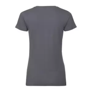 Image of Russell Womens/Ladies Authentic Pure Organic Tee (L) (Light Oxford)