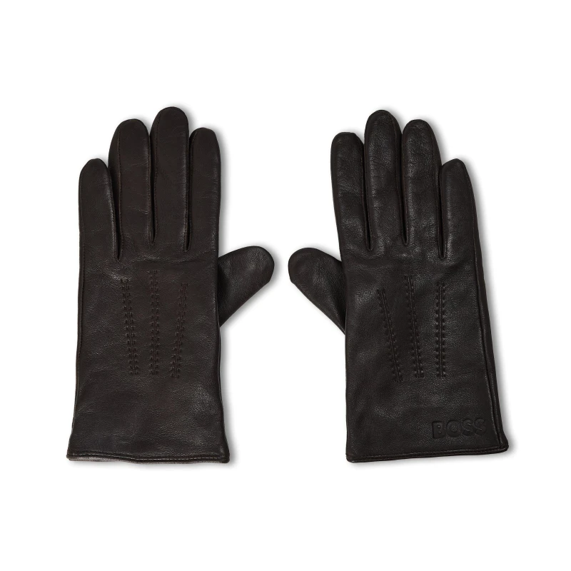 Image of Boss Mens Fleece Gloves Medium Brown male M