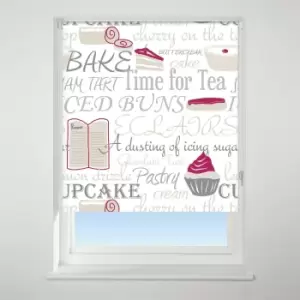 Image of Universal Patterned Bake Off Red Blackout Roller Blind Red