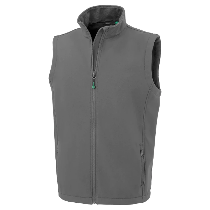 Image of Result Result Men Printable Body Warmer in Grey Size: Small Grey S Male 5063300942253