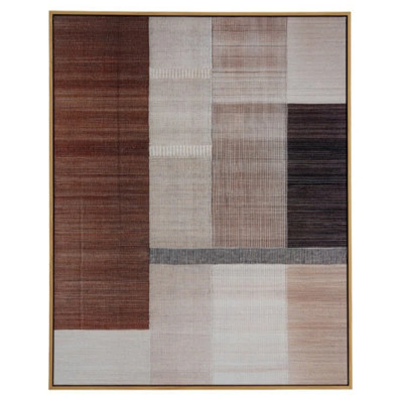 Image of Hill Interiors Ivora Hand Painted Canvas In Frame - Wood - L3 X W80 X H100 Cm - Multi-Coloured