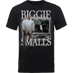 Image of Biggie Smalls - Smalls Suited Unisex Medium T-Shirt - Black