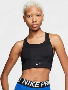 Image of Nike Medium Control Pocket Sports Bra - Black, Size XS, Women