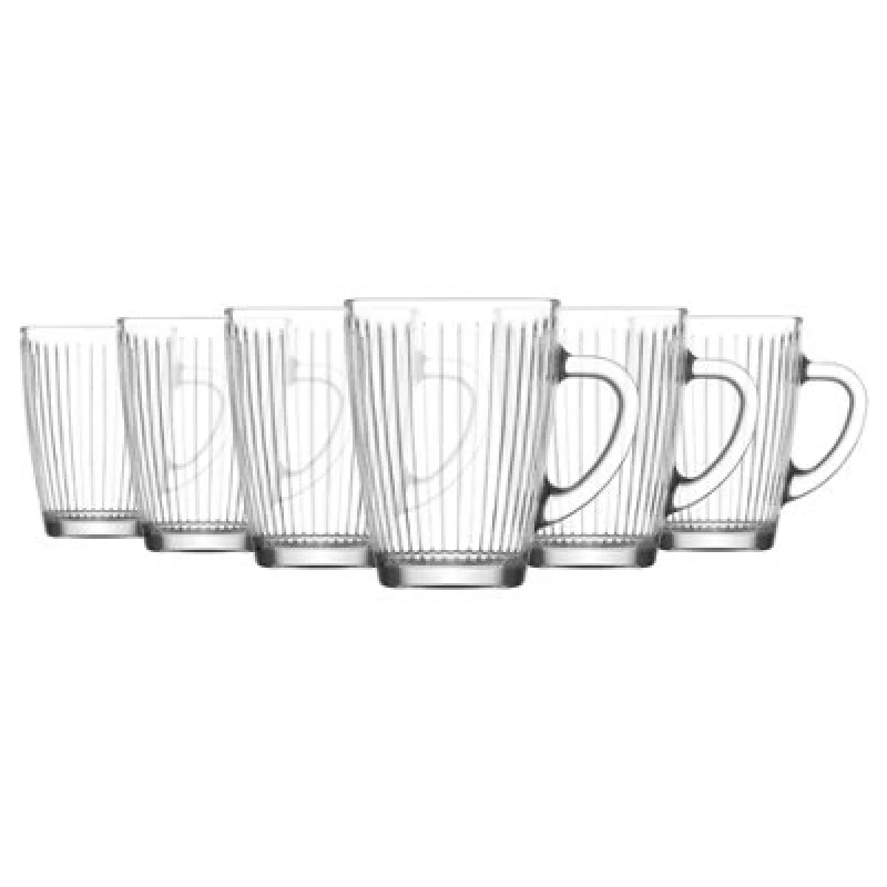 Image of Lav Hestia Glass Mugs - 300ml - Pack Of 6