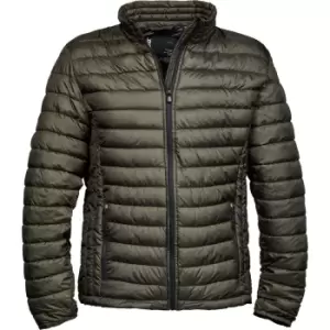 Image of Tee Jays Mens Padded Zepelin Jacket (L) (Dark Olive)