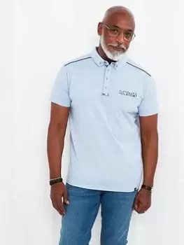 Image of Joe Browns Smarten Up Polo Shirt - Blue Size M, Men