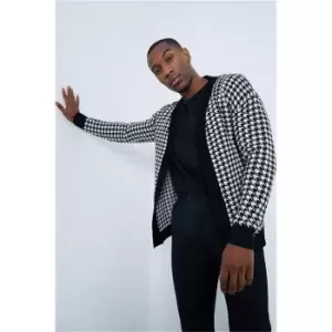 Image of I Saw It First Black Long Sleeve Knitted Fairisle Cardigan - Black