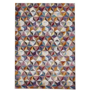 Image of 16th Avenue 34A MultiColoured Rug Grey, Blue, Green and Brown