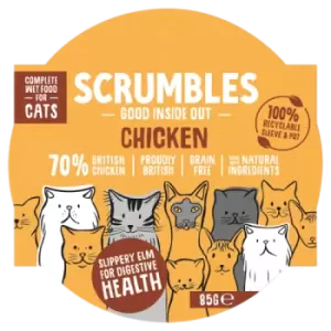 Image of Scrumbles Chicken Grain Free Pate Cat Food 85g