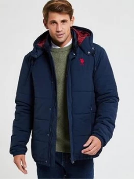 Image of U.S. Polo Assn. Flexi Style Heavy Padded Jacket - Navy