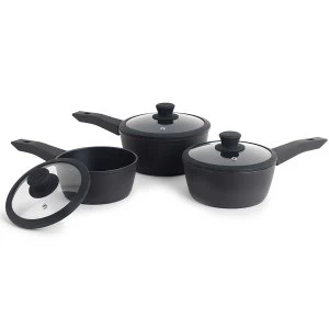 Image of Progress Forged Aluminium 3 Piece Saucepan Set