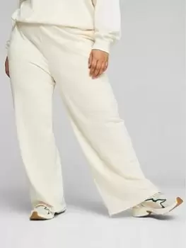 Image of Puma Classics Relaxed Sweatpants Tr, Off White, Size S, Women