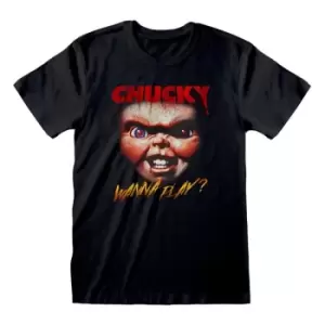 Image of Child&acute;s Play T-Shirt Chucky Face Size XL