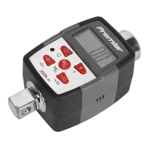 Image of Sealey STW291 Torque Adaptor Angle Function Digital 1/2Sq Drive 20-200Nm