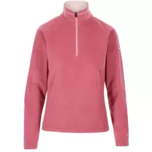 Image of Trespass Womens/Ladies Skylar Fleece Top (L) (Rhubarb Red)