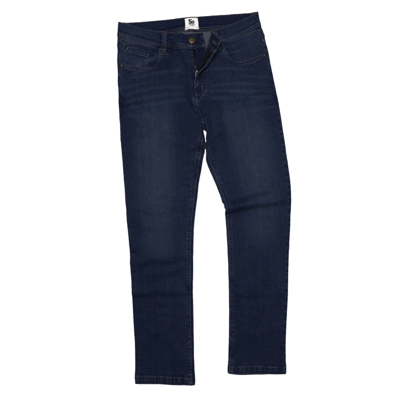 Image of AWDis AWDis Men So Denim Leo Straight Fit Jeans in Dark Blue Size: 38R Dark Blue 38R Male 5054752812980