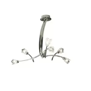Image of Pietra Pendant 3 Arm 6 Light G9, Polished Chrome