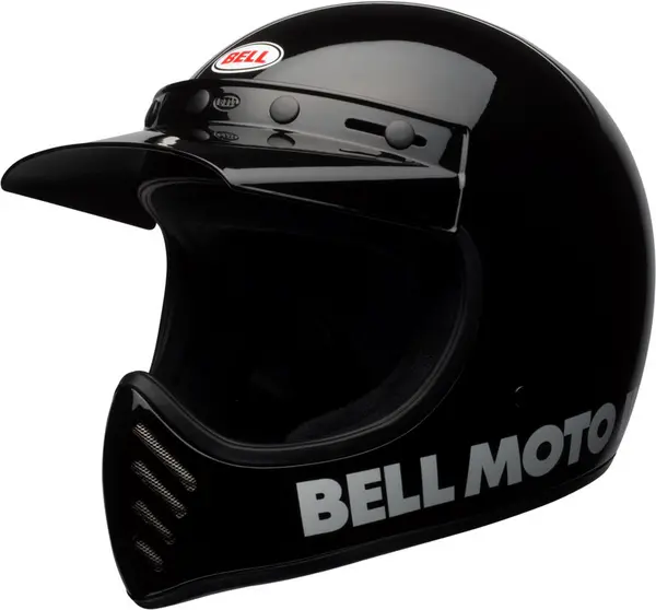 Image of Bell Moto-3 Classic Solid Gloss Black Full Face Helmet M
