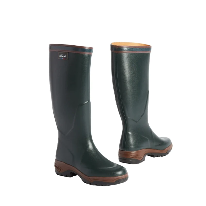 Image of Aigle Parcours 2 Rubber Mens Calf Length Boots - Bronze - Size:UK 11