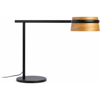 Image of Faro Loop - LED Table Lamp Black, Wood with Clip