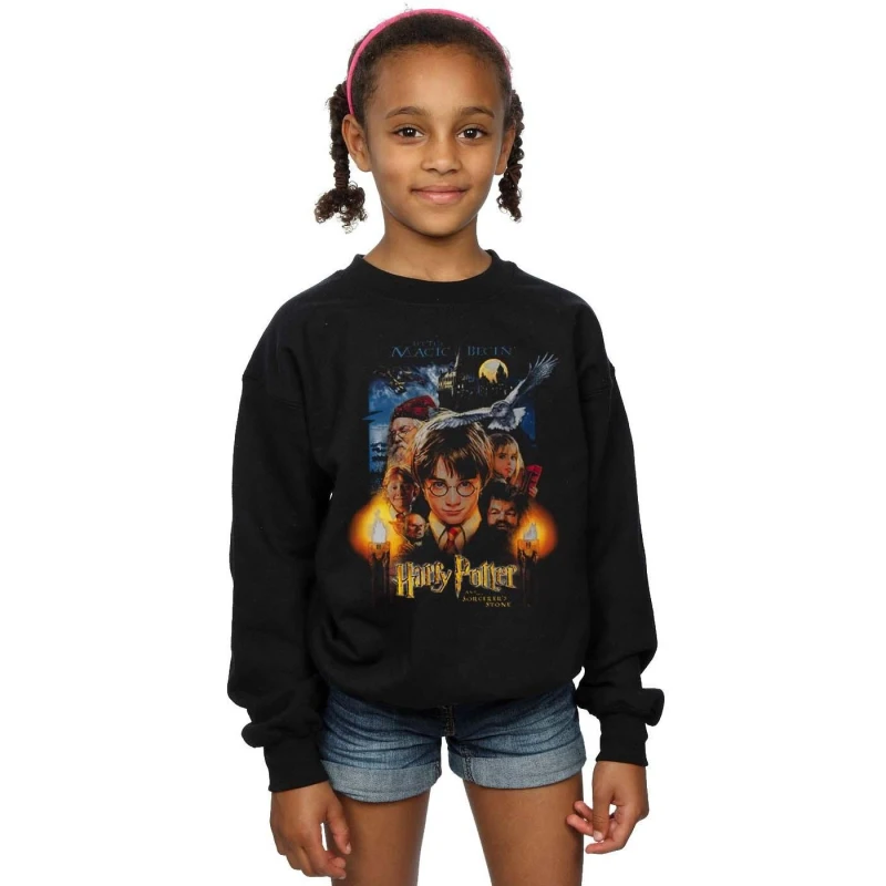 Image of Harry Potter The Sorcerer's Stone Poster Sweatshirt Black