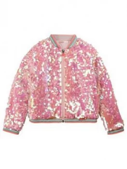 Image of Billieblush Girls Sequin Bomber Jacket - Multi