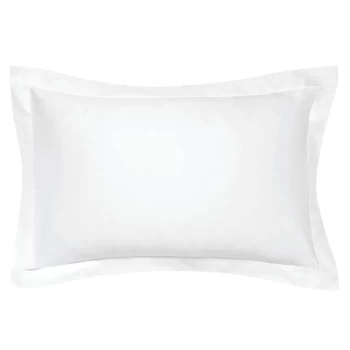 Image of Bedeck of Belfast Fine Linens 600TC Plain Dye Standard Pillowcase - WHITE