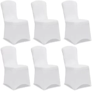 Image of Chair Cover 6Pcs Set White