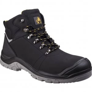 Image of Amblers Mens Safety As252 Lightweight Water Resistant Leather Safety Boots Black Size 10.5