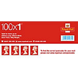 Image of Royal Mail 1st Class Postage Stamps 100 Pieces