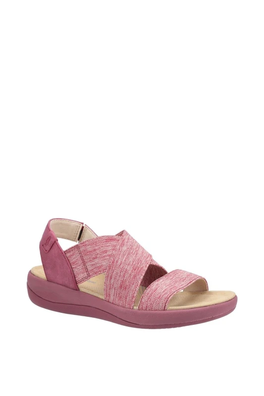 Image of Hush Puppies 'Sophia' Synthetic Sandals Red
