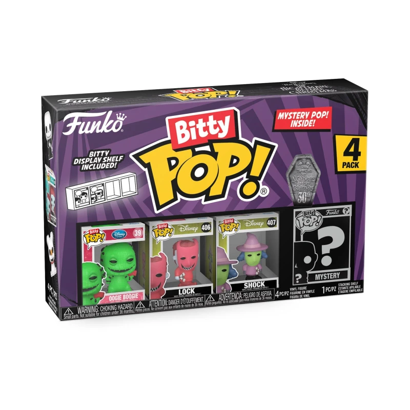 Image of Funko Bitty Pop! The Nightmare Before Christmas 30th Anniversary 4 Pack Multi unisex