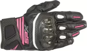 Image of Alpinestars Stella SP X Air Carbon V2 Ladies Motorcycle Gloves, black-pink, Size S for Women, black-pink, Size S for Women