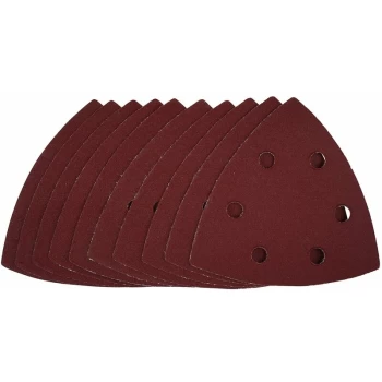 Image of Delta Sanding Sheets with Hook and Loop, 93mm, 240 Grit (Pack of 10) [41891] - Draper