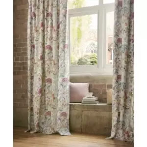 Image of Country Hedgerow Floral Fully Lined Pencil Pleat 66x90' Curtains - Voyage Maison