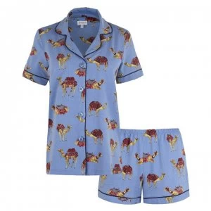 Image of Bedhead Caravan Short Sleeve Pyjama Set - Caravan