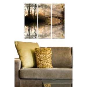 Image of MDF1362174 Multicolor Decorative MDF Painting (3 Pieces)