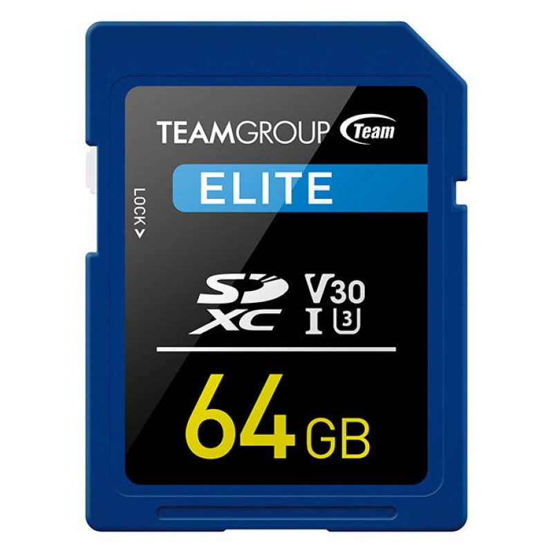 Image of Team Group Team Group ELITE 64GB SDXC UHS-I TEAUSDX64IV3A13